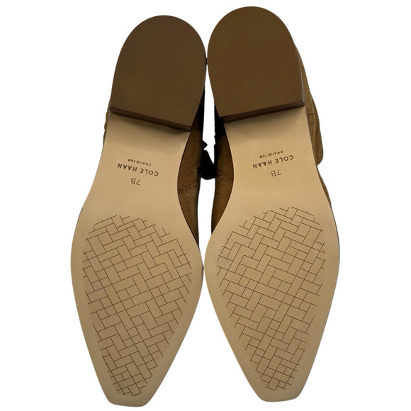 Cole Haan Naia Brown Suede Booties Ankle Boots Womens Size 7B W32260 New - Picture 10 of 10